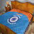 Custom India Cricket Quilt Go Women In Blue