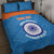 Custom India Cricket Quilt Bed Set Go Women In Blue