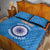 Custom India Cricket Quilt Bed Set Go Women In Blue