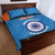 Custom India Cricket Quilt Bed Set Go Women In Blue