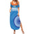 Custom India Cricket Summer Maxi Dress Go Women In Blue