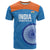 Custom India Cricket T Shirt Go Women In Blue