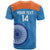 Custom India Cricket T Shirt Go Women In Blue