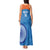 Custom India Cricket Tank Maxi Dress Go Women In Blue