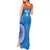 Custom India Cricket Tank Maxi Dress Go Women In Blue