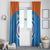 Custom India Cricket Window Curtain Go Women In Blue