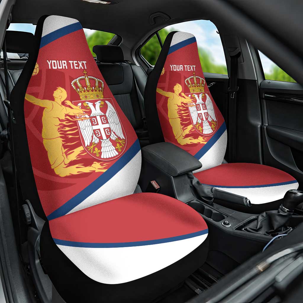 Custom Serbia Volleyball Car Seat Cover 2025 Go Champions