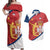 Custom Serbia Volleyball Couples Matching Off Shoulder Maxi Dress and Hawaiian Shirt 2025 Go Champions