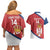 Custom Serbia Volleyball Couples Matching Off Shoulder Short Dress and Hawaiian Shirt 2025 Go Champions