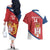 Custom Serbia Volleyball Couples Matching Off The Shoulder Long Sleeve Dress and Hawaiian Shirt 2025 Go Champions