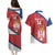 Custom Serbia Volleyball Couples Matching Puletasi and Hawaiian Shirt 2025 Go Champions