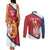 Custom Serbia Volleyball Couples Matching Tank Maxi Dress and Long Sleeve Button Shirt 2025 Go Champions