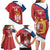 Custom Serbia Volleyball Family Matching Long Sleeve Bodycon Dress and Hawaiian Shirt 2025 Go Champions