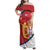 Custom Serbia Volleyball Family Matching Off Shoulder Maxi Dress and Hawaiian Shirt 2025 Go Champions