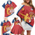 Custom Serbia Volleyball Family Matching Off Shoulder Short Dress and Hawaiian Shirt 2025 Go Champions