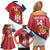 Custom Serbia Volleyball Family Matching Off Shoulder Short Dress and Hawaiian Shirt 2025 Go Champions