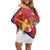 Custom Serbia Volleyball Family Matching Off Shoulder Short Dress and Hawaiian Shirt 2025 Go Champions