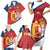 Custom Serbia Volleyball Family Matching Short Sleeve Bodycon Dress and Hawaiian Shirt 2025 Go Champions