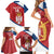 Custom Serbia Volleyball Family Matching Short Sleeve Bodycon Dress and Hawaiian Shirt 2025 Go Champions