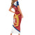 Custom Serbia Volleyball Family Matching Short Sleeve Bodycon Dress and Hawaiian Shirt 2025 Go Champions