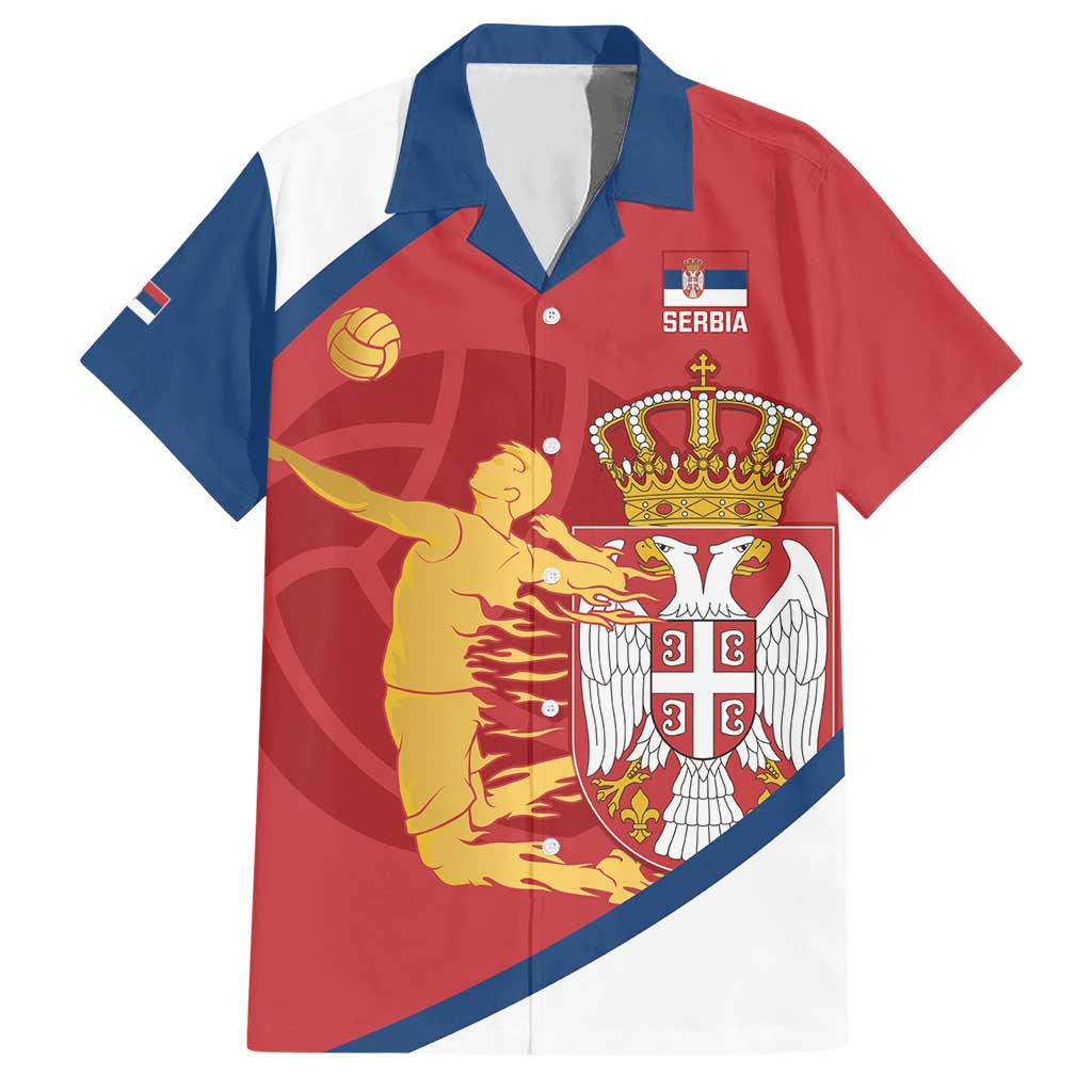 Custom Serbia Volleyball Hawaiian Shirt 2025 Go Champions