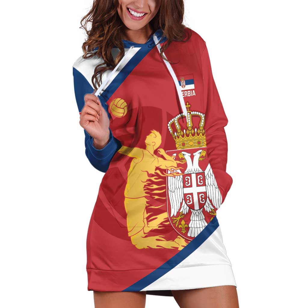 Custom Serbia Volleyball Hoodie Dress 2025 Go Champions