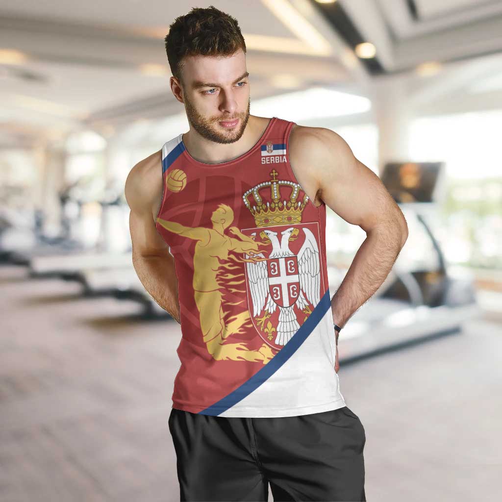 Custom Serbia Volleyball Men Tank Top 2025 Go Champions