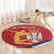 Custom Serbia Volleyball Round Carpet 2025 Go Champions