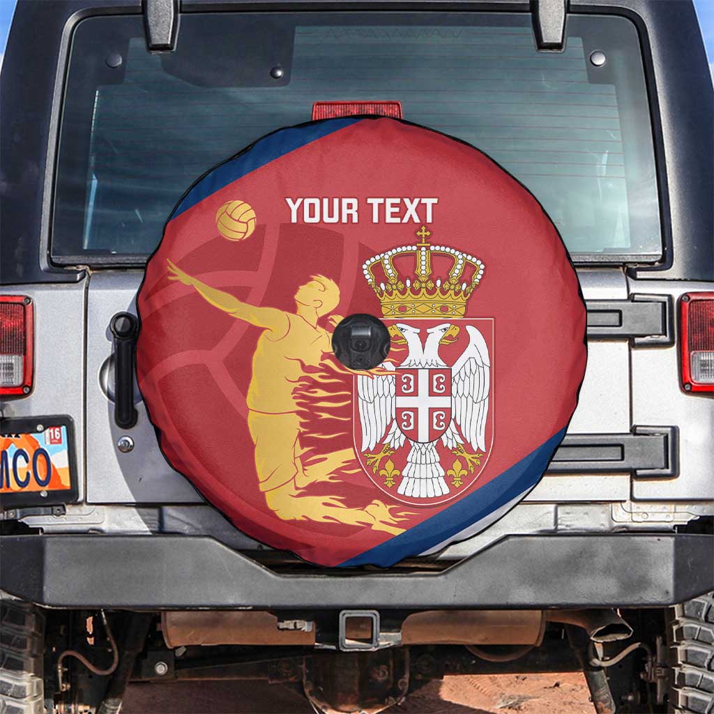 Custom Serbia Volleyball Spare Tire Cover 2025 Go Champions