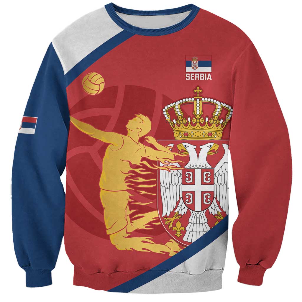 Custom Serbia Volleyball Sweatshirt 2025 Go Champions