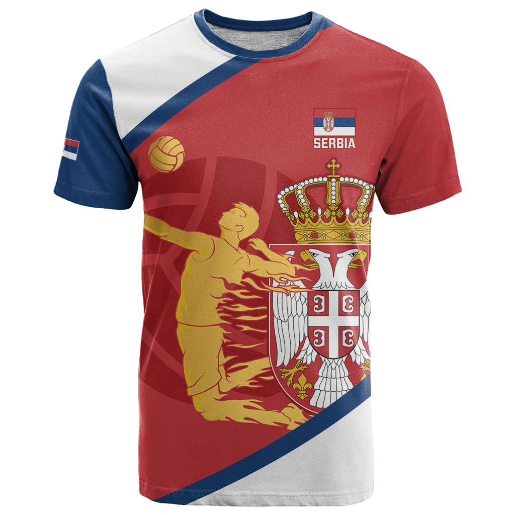 Custom Serbia Volleyball T Shirt 2025 Go Champions