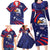 Custom USA Ice Hockey Family Matching Long Sleeve Bodycon Dress and Hawaiian Shirt United States Eagle Mascot