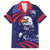 Custom USA Ice Hockey Family Matching Long Sleeve Bodycon Dress and Hawaiian Shirt United States Eagle Mascot