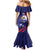 Custom USA Ice Hockey Family Matching Mermaid Dress and Hawaiian Shirt United States Eagle Mascot