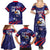 Custom USA Ice Hockey Family Matching Summer Maxi Dress and Hawaiian Shirt United States Eagle Mascot