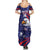 Custom USA Ice Hockey Family Matching Summer Maxi Dress and Hawaiian Shirt United States Eagle Mascot