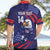 Custom USA Ice Hockey Hawaiian Shirt United States Eagle Mascot