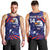 Custom USA Ice Hockey Men Tank Top United States Eagle Mascot