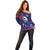 Custom USA Ice Hockey Off Shoulder Sweater United States Eagle Mascot