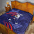 Custom USA Ice Hockey Quilt United States Eagle Mascot