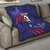 Custom USA Ice Hockey Quilt United States Eagle Mascot