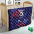 Custom USA Ice Hockey Quilt United States Eagle Mascot