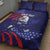 Custom USA Ice Hockey Quilt Bed Set United States Eagle Mascot