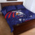 Custom USA Ice Hockey Quilt Bed Set United States Eagle Mascot