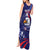 Custom USA Ice Hockey Tank Maxi Dress United States Eagle Mascot