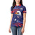 Custom USA Ice Hockey Women Polo Shirt United States Eagle Mascot