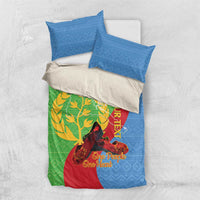 Personalised Eritrea Independence Day Bedding Set Shida Shoes One People One Heart
