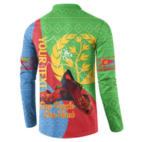 Personalised Eritrea Independence Day Button Sweatshirt Shida Shoes One People One Heart