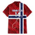 Custom Norway Football Family Matching Long Sleeve Bodycon Dress and Hawaiian Shirt Come On Kongeriket Norge