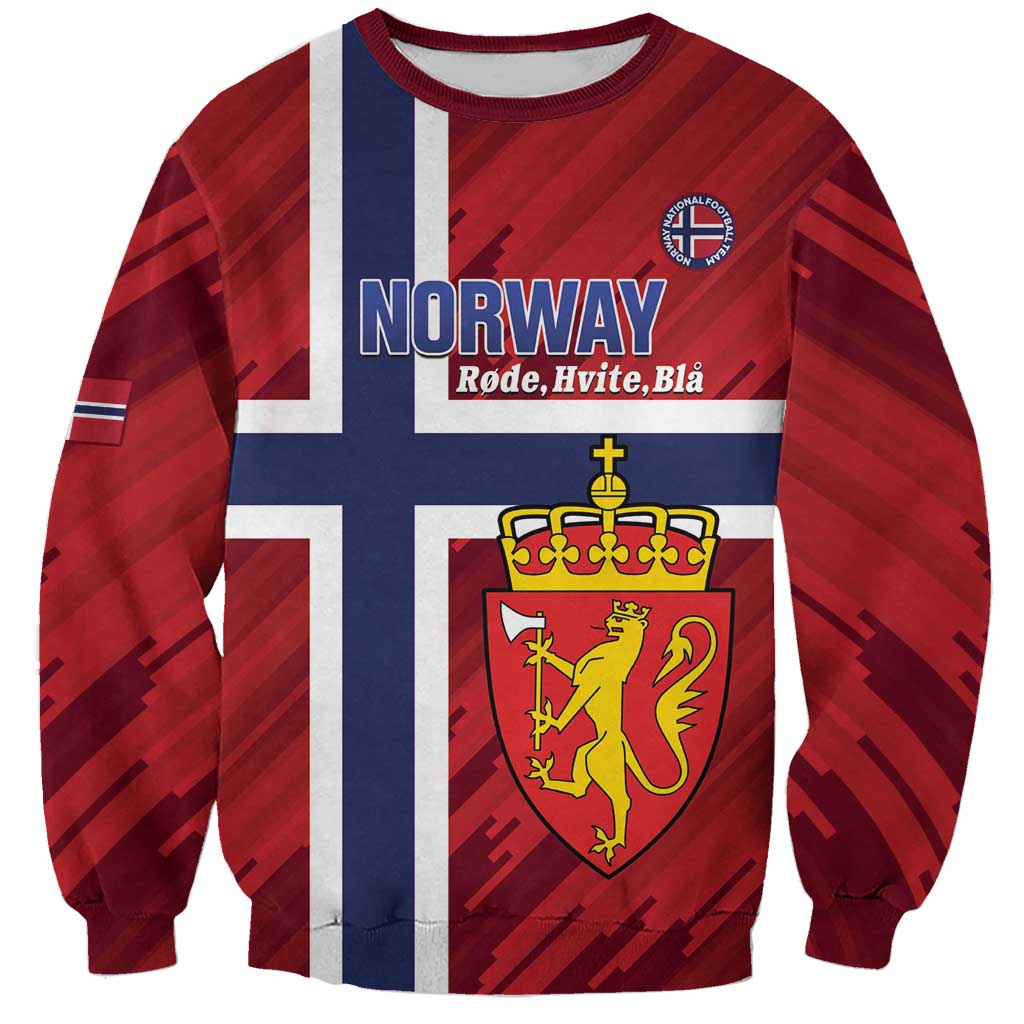 Custom Norway Football Sweatshirt Come On Kongeriket Norge